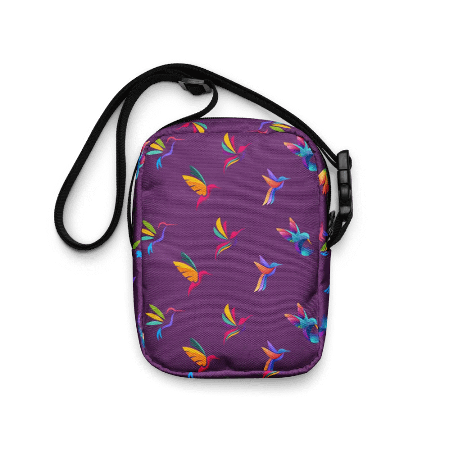 Vibrant Hummingbird Haven Crossbody Bag for stylish travellers product image (6)