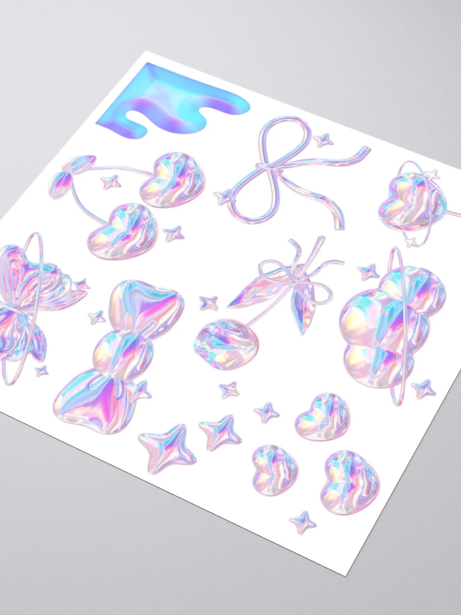 Iridescent Holographic Kiss Cut Stickers Set product image (7)