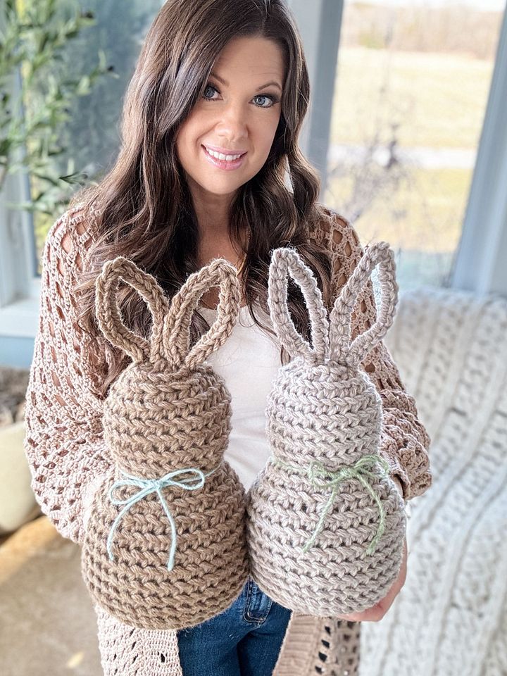 Rustic Farmhouse Bunny Crochet Pattern product image (1)