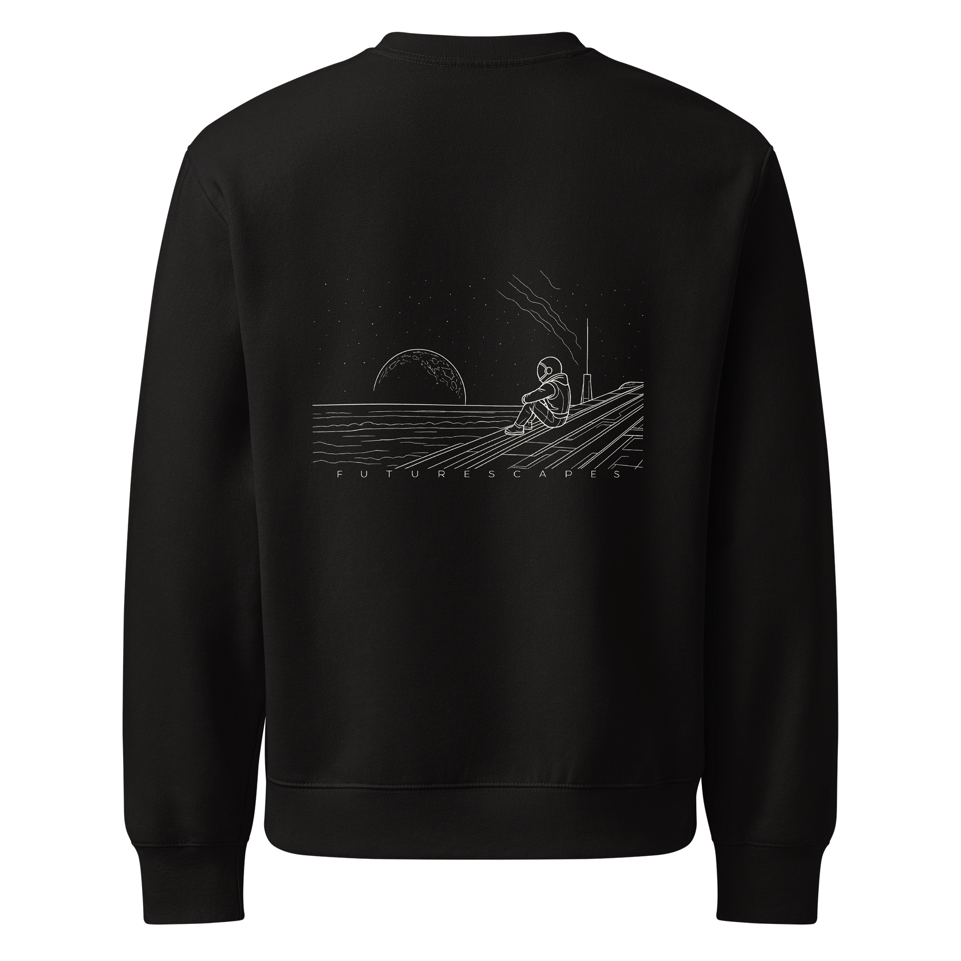 Alone - Line Art Oversized Midweight Sweatshirt product image (3)