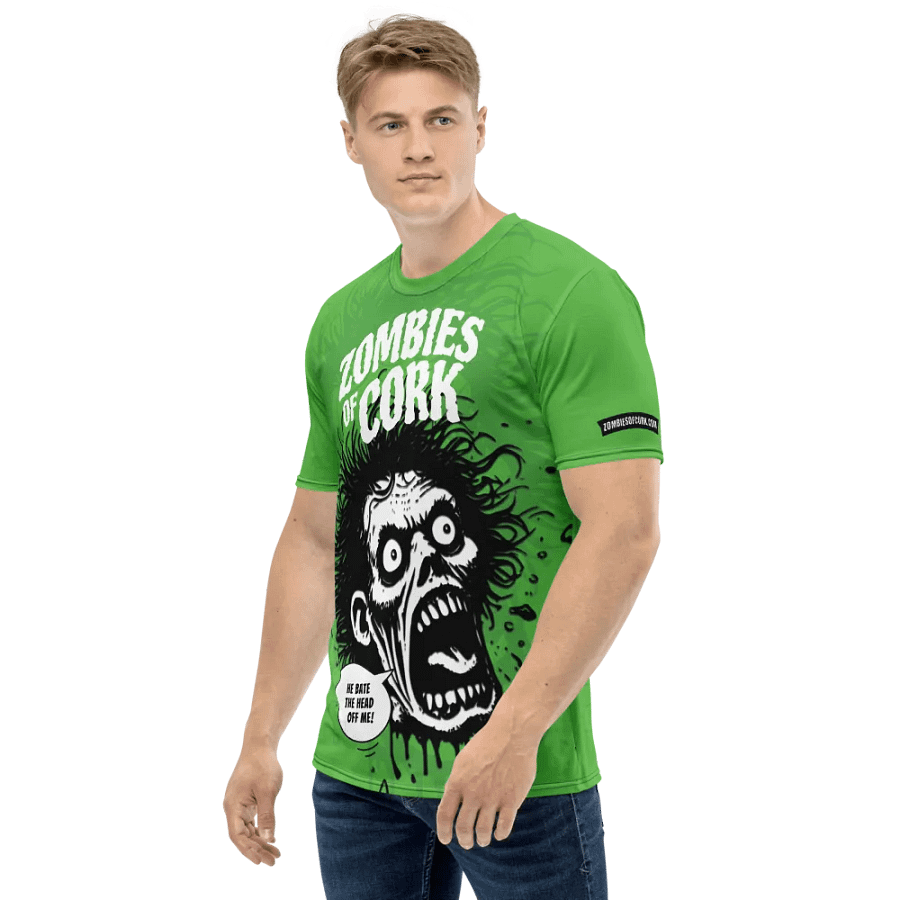 Zombie Floating Head Allover Print T-Shirt (Zombie Green Version) product image (5)