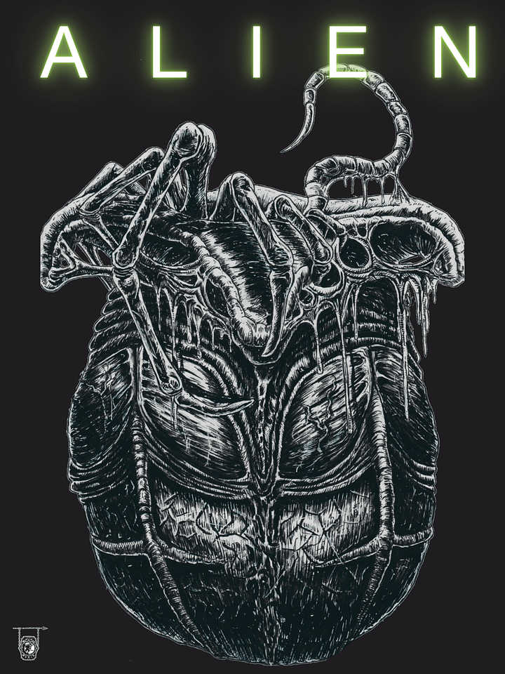 The Alien- Art Print 2/2 product image (1)