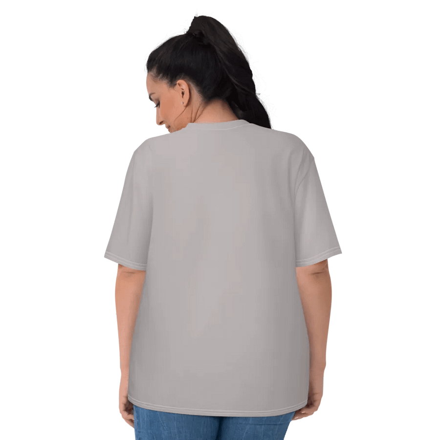Plain Gray True Summer Women's Crewneck Polyester Heavyweight Premium T-Shirt by Treasure Pie product image (7)