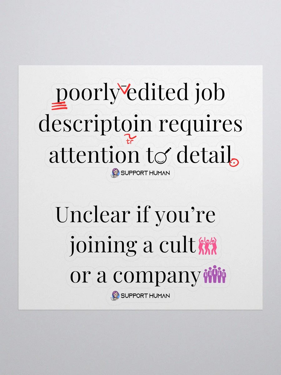 Bab Job Bingo Stickers - Unfortunate Faves product image (1)