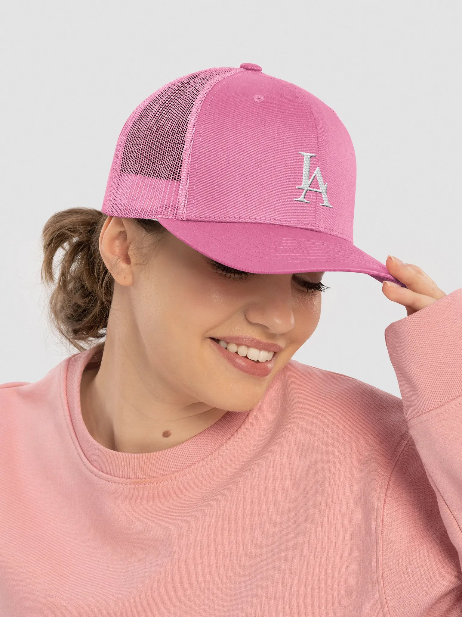 "LA" Retro Trucker Hat product image (21)
