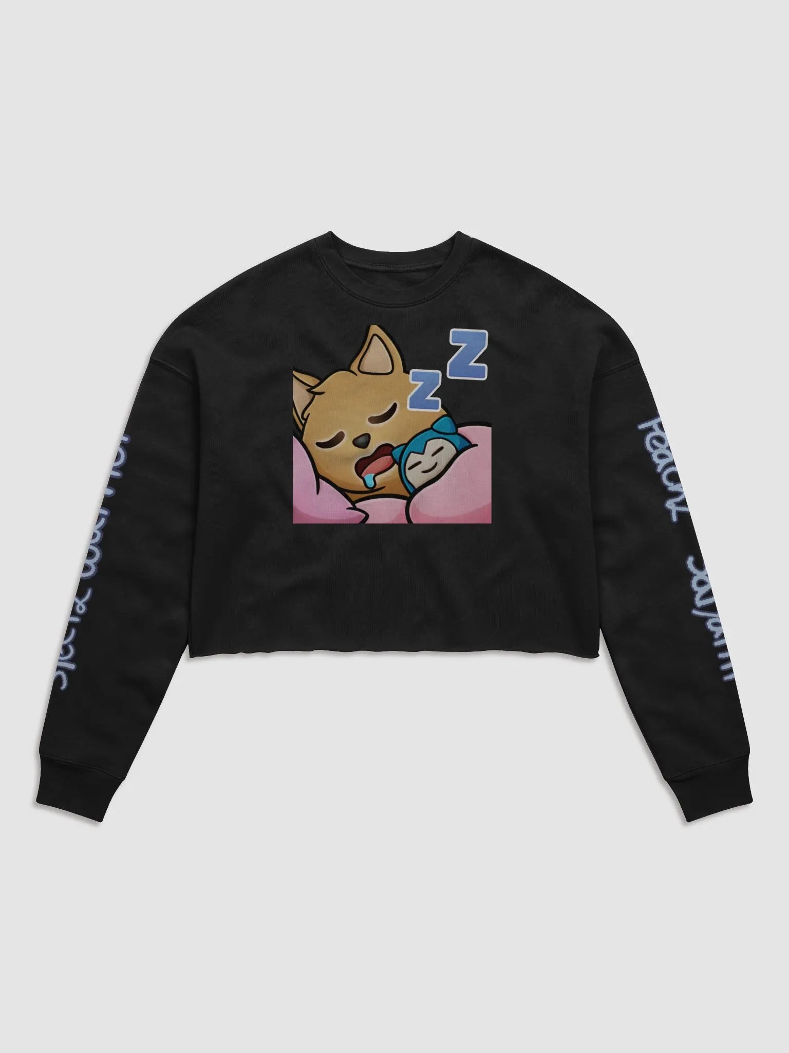 Sleepy Warrior Fleece Crop Sweatshirt product image (2)