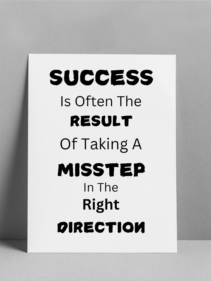 Success Misstep Motivational Poster product image (1)