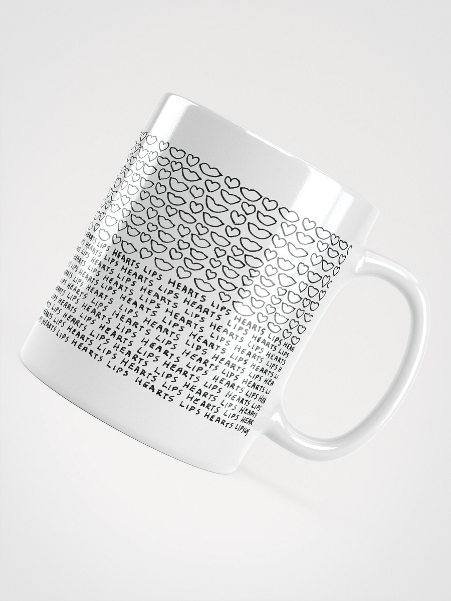 Lips Hearts White Glossy Mug product image (8)