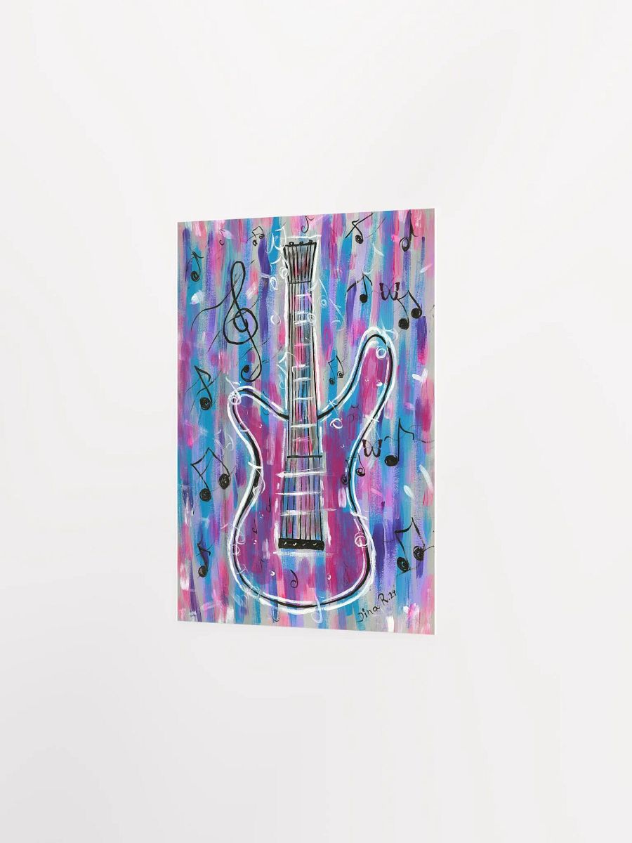 My guitar (art by Dina R.) - acrylic painting picture - Enhanced Matte Paper Poster product image (2)