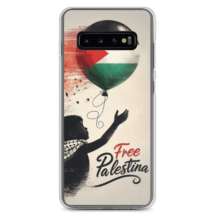 Palestinian Flag Balloon Clear Samsung® Case | AI Design Free Palestina product image (8)