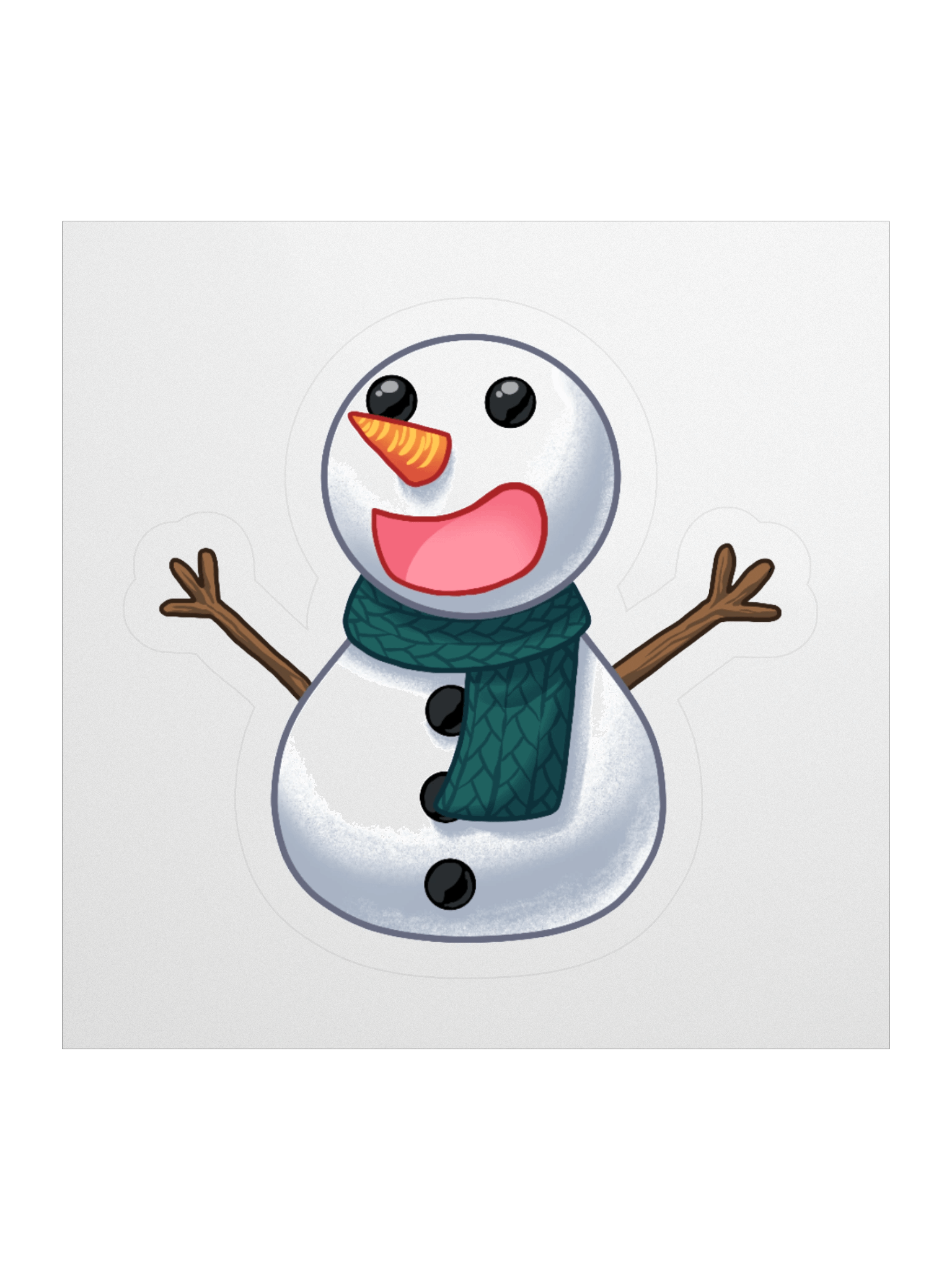 Happy Snowman Sticker product image (3)