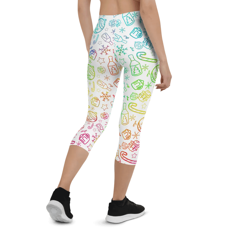 Limited Edition Christmas Rainbow Crop Leggings product image (2)