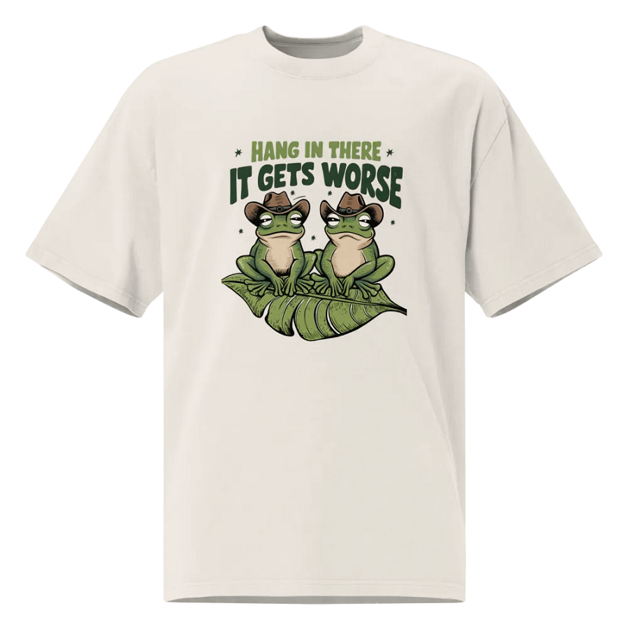 Froggy Wisdom Oversized T-Shirt product image (7)