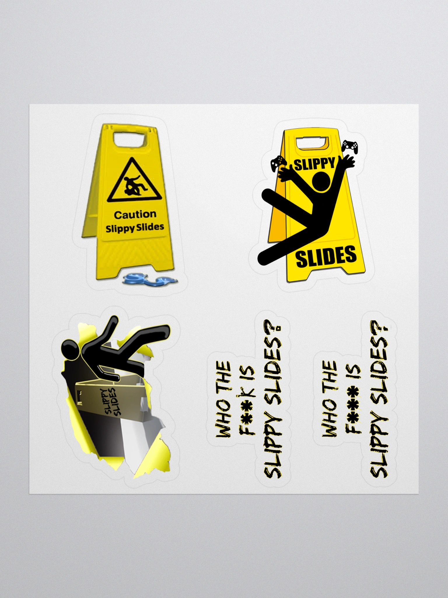Slippy Slides Logo Sticker Selection product image (1)
