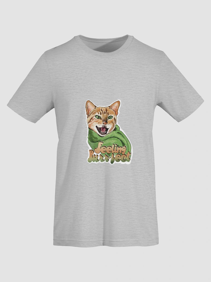 Feeling Purr-fect Cat with a scarf T shirt All colors - Large Print product image (19)