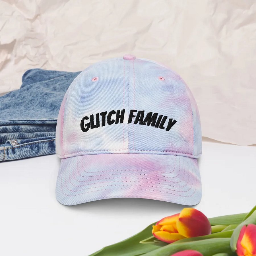 glitch family tie dye hat product image (38)