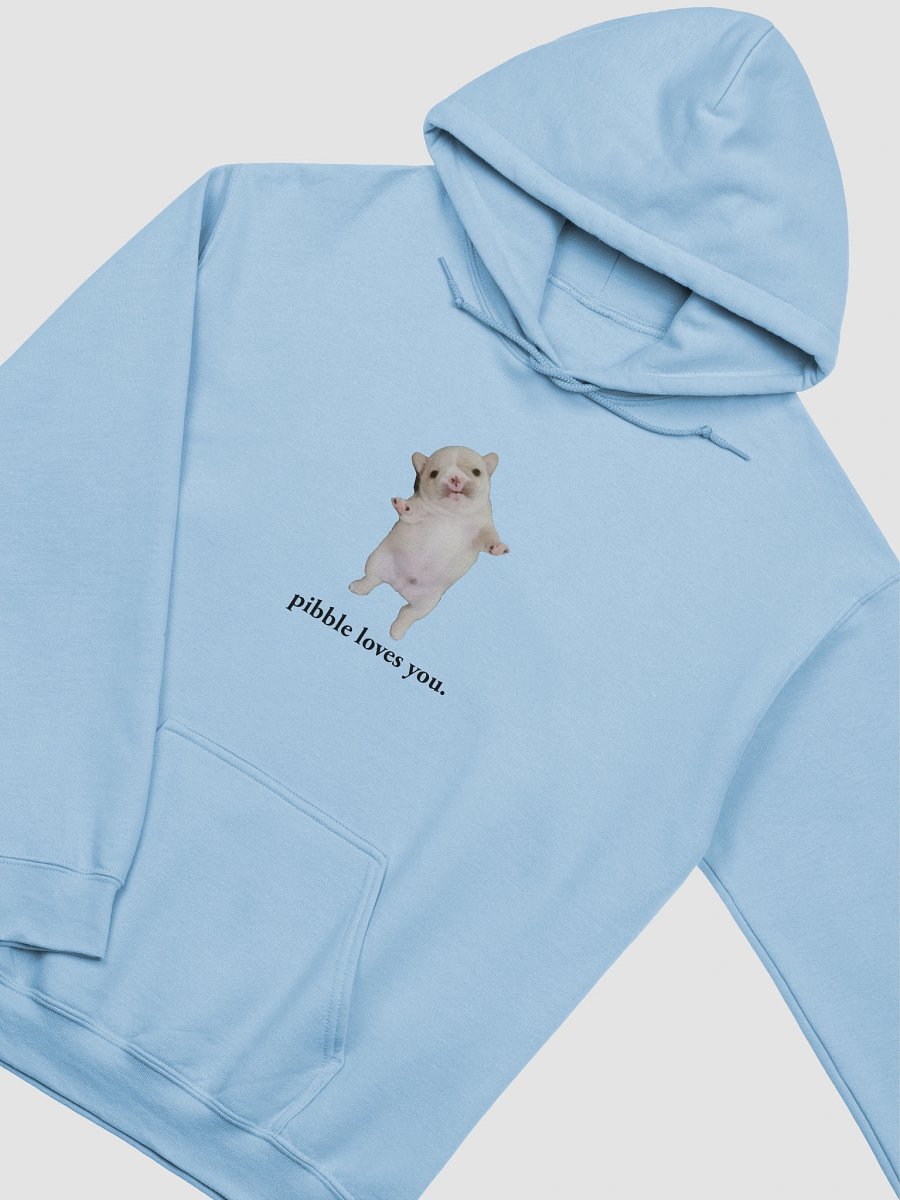 pibble loves you. (hoodie) - light colors product image (3)