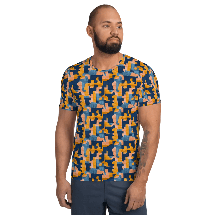 Flowing Shapes | Men´s Athletic T-Shirt product image (3)