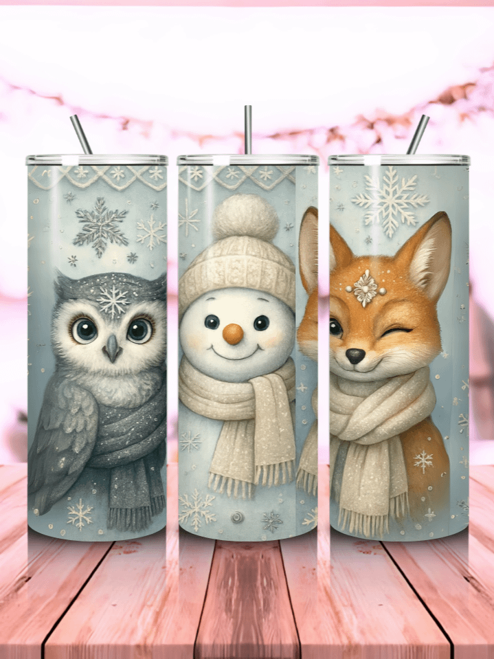 Cute Winter Reindeer Tumbler Wrap PNG – 20oz Skinny Sublimation Design with Adorable Reindeer & Festive Winter Theme – Perfect Holiday Gift – 300 DPI Instant Digital Download product image (1)