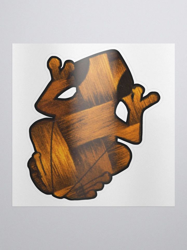 Big Frog Sticker in Basketweave product image (1)