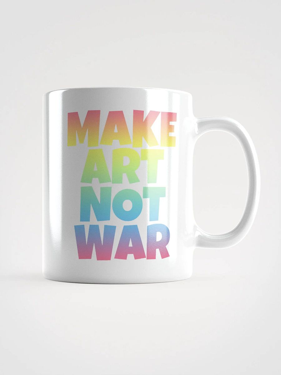 MAKE ART NOT WAR MUG product image (1)