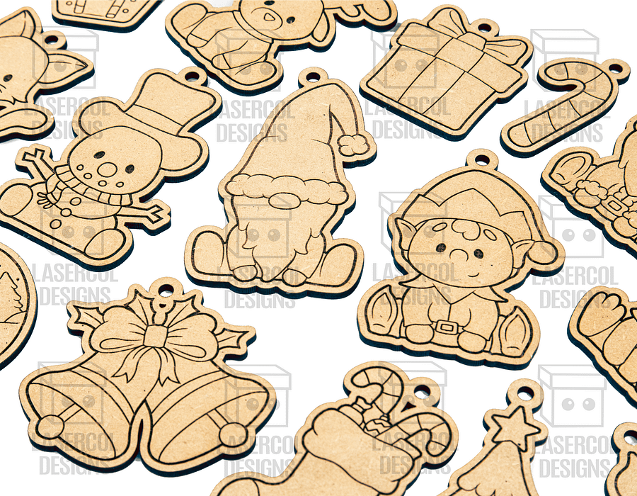 Christmas Ornaments - Laser Cut Files product image (8)