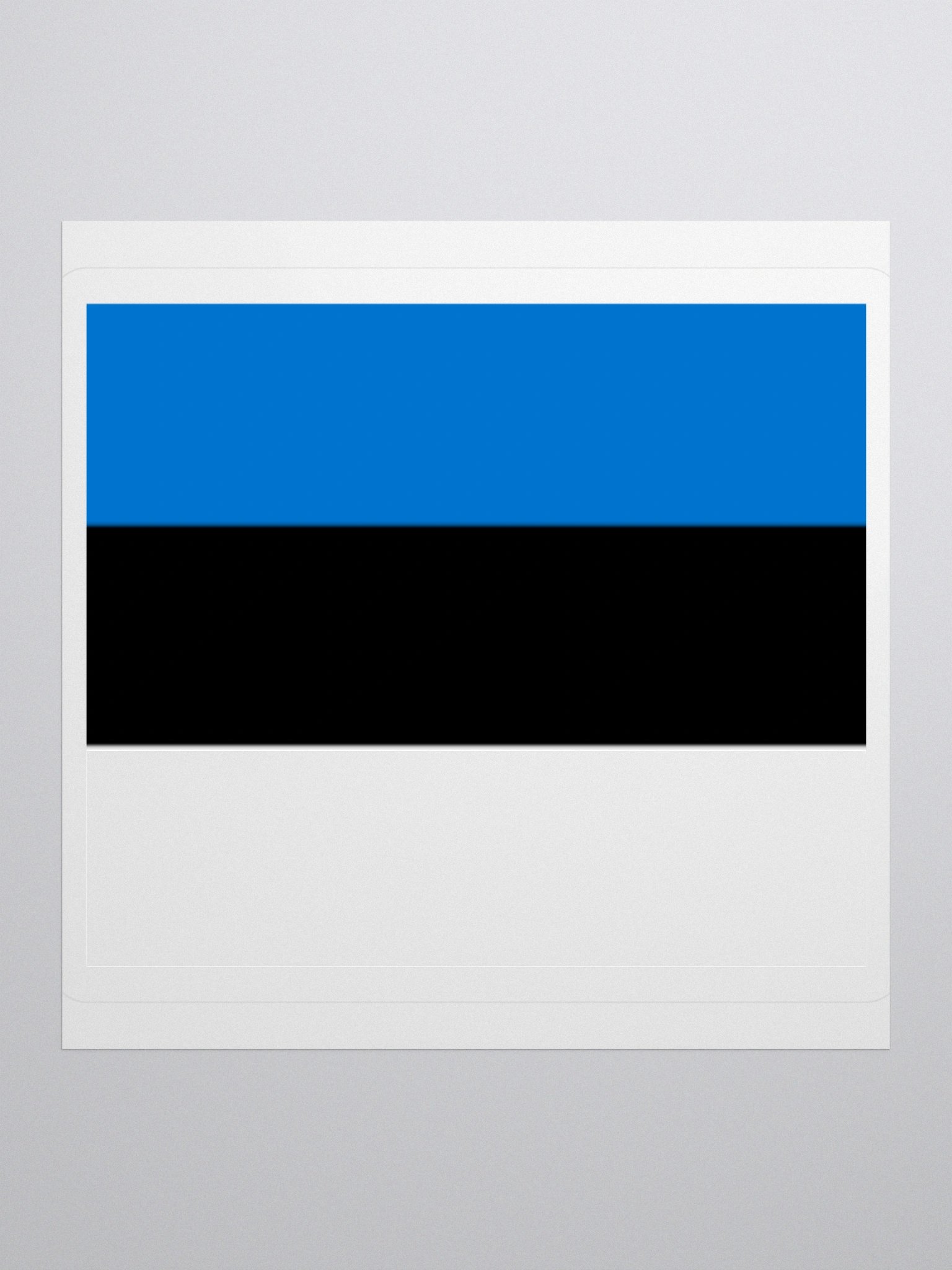 Estonia Flag Sticker | Blue Black White Design | Durable Vinyl | 3 Sizes product image (1)