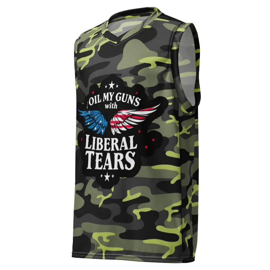 Basketball Jersey: Liberal Tears Gun Oil product image (2)