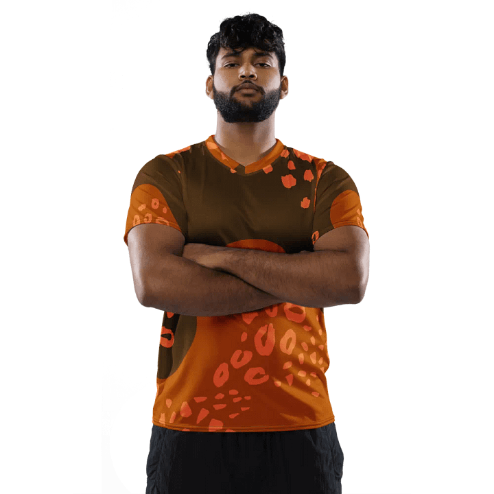 Orangey Orange All-Over Sports Jersey product image (2)