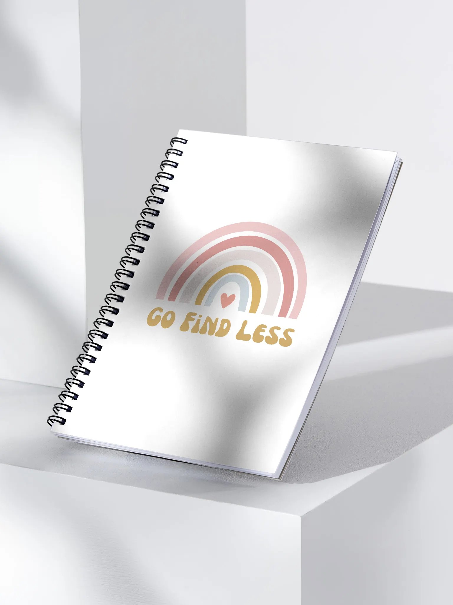 Spiral Notebook - Go find less product image (1)