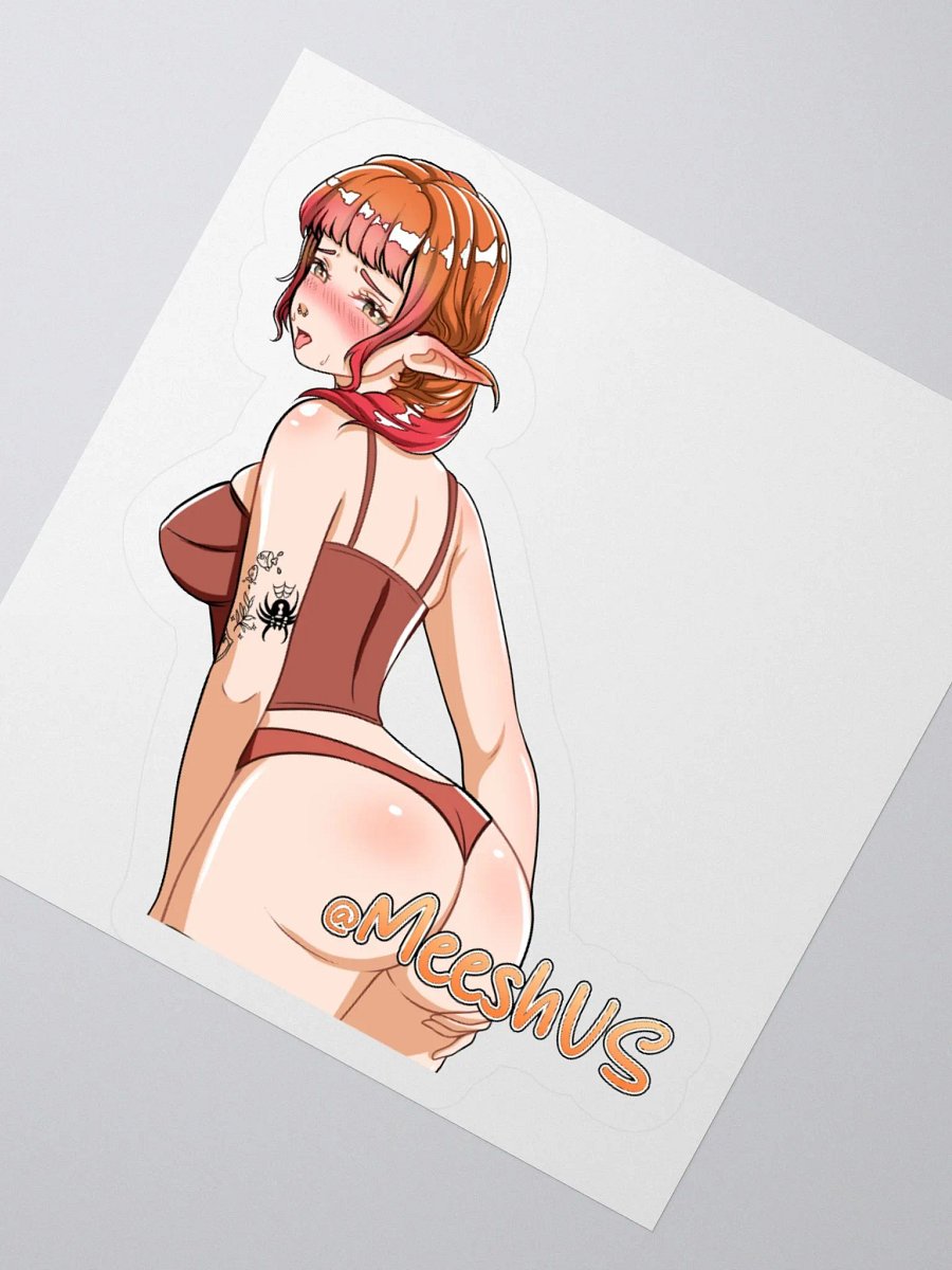 MeeshVS Elf Girl Sticker (Orange and Red Hair) product image (2)
