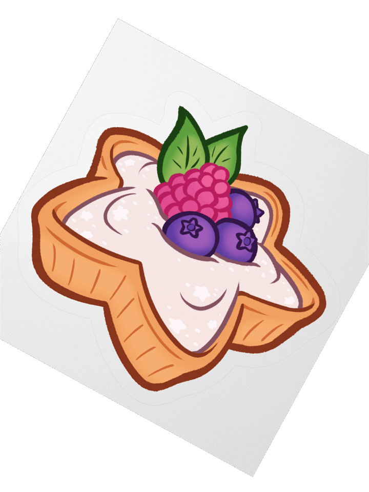Fruit Tart | Star Desserts Sticker Series product image (2)