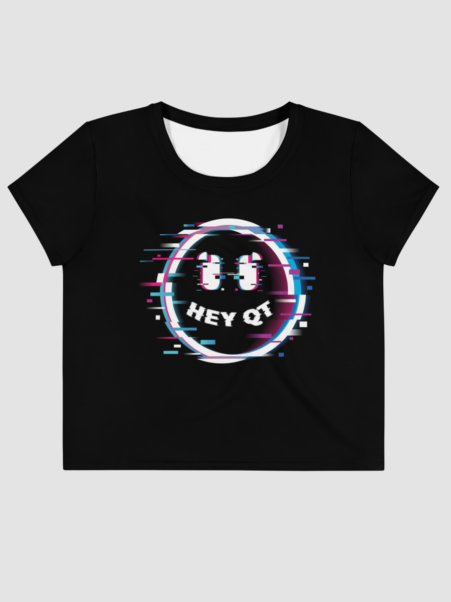 Glitch Hey QT Crop Top (Black) product image (1)