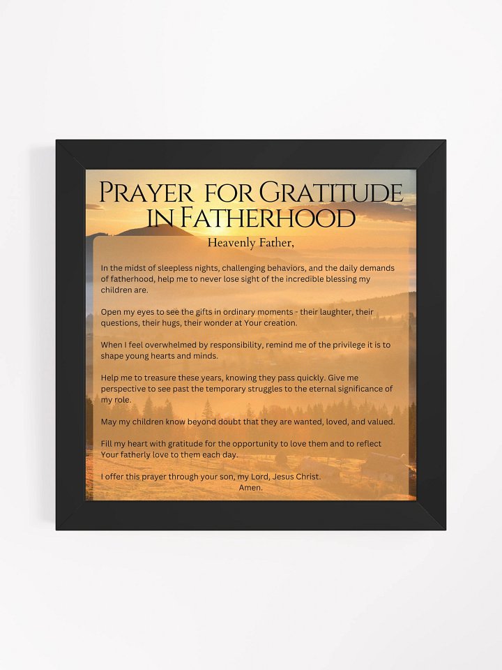 Prayer for Gratitude in Fatherhood - Square product image (2)