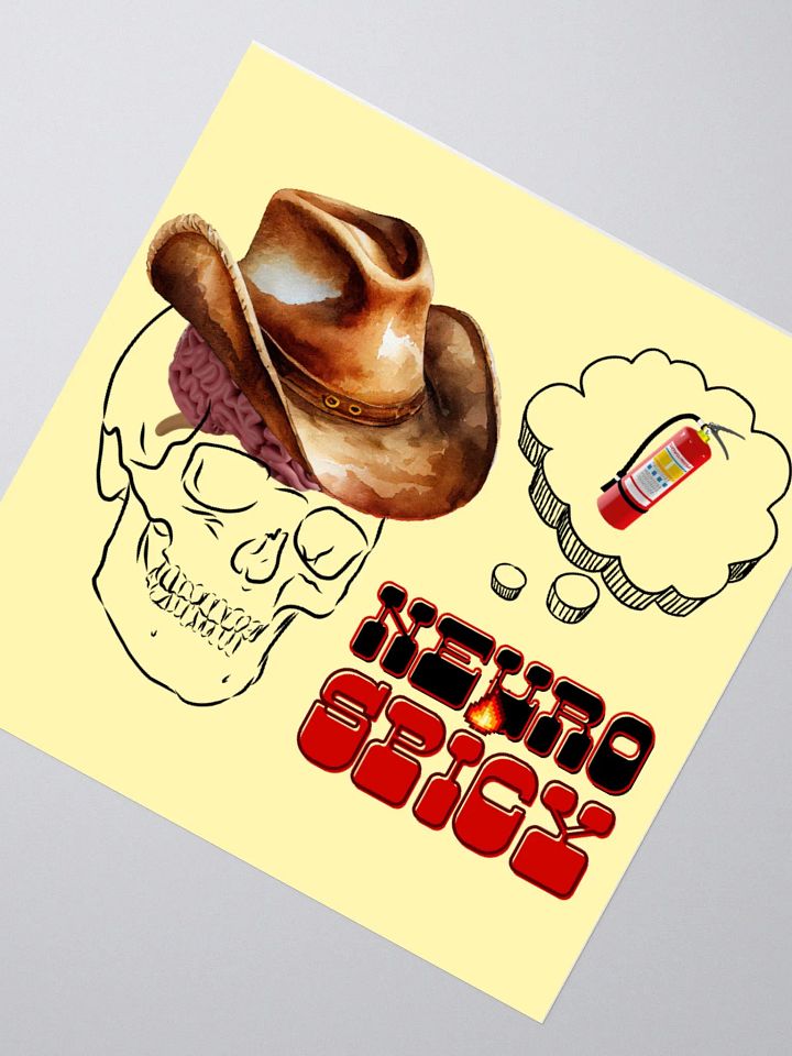 NEUROSPICY die-cut sticker product image (2)