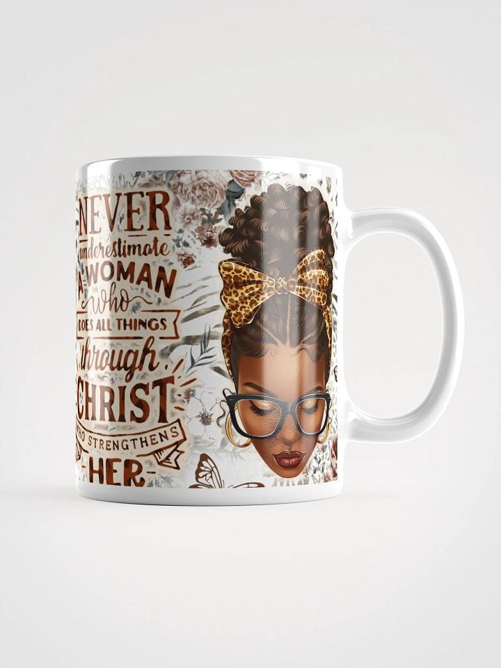 Bible Quote Christian Bible Verse Mug | Inspirational Scripture Coffee Mug | Faith-Based Gift | Melanin Woman Christian Mug | Religious Bible Quote Mug product image (1)