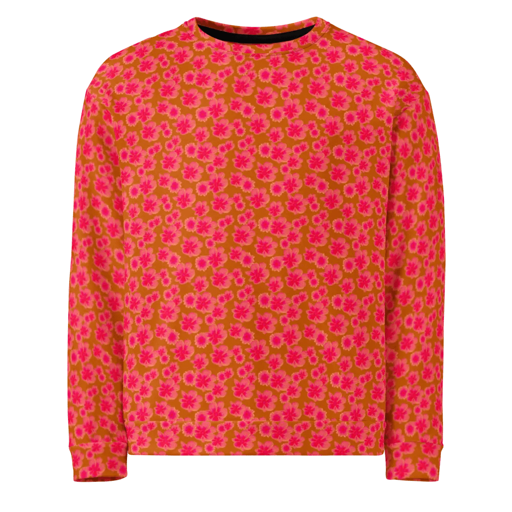 Mini Floral Orange Pink Sweatshirt product image (3)