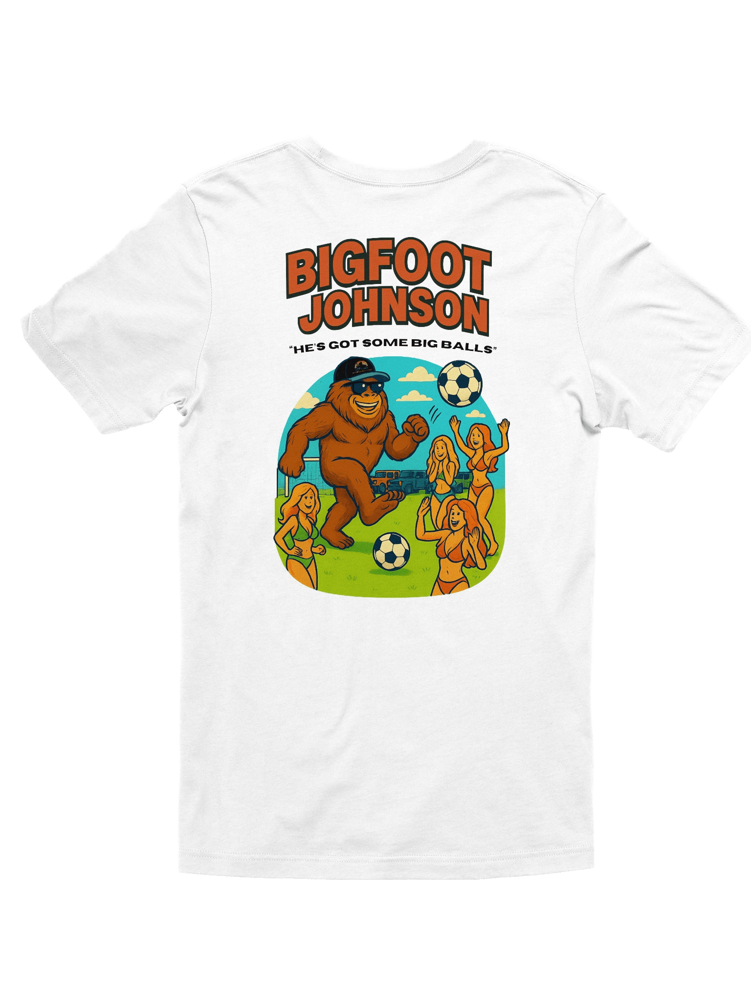 Bigfoot Johnson Big Balls Tee (White) product image (2)