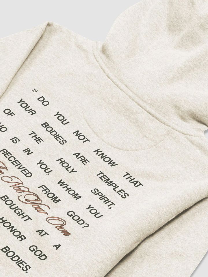 "1 Corinthians6:19-20" Hoodie – Season 3 Collection product image (2)