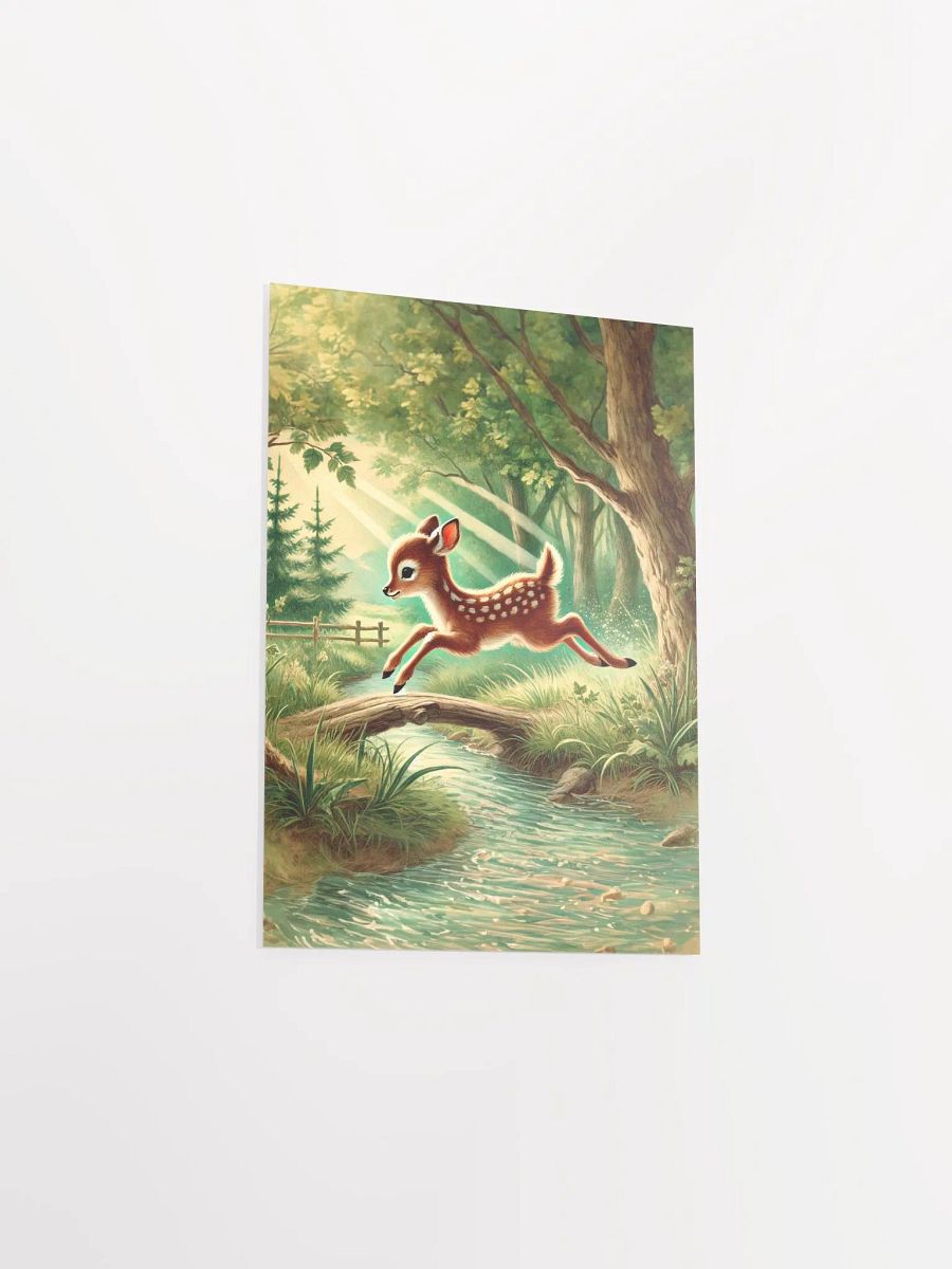 Adorable Deer in Forest Premium Prints and Posters product image (26)
