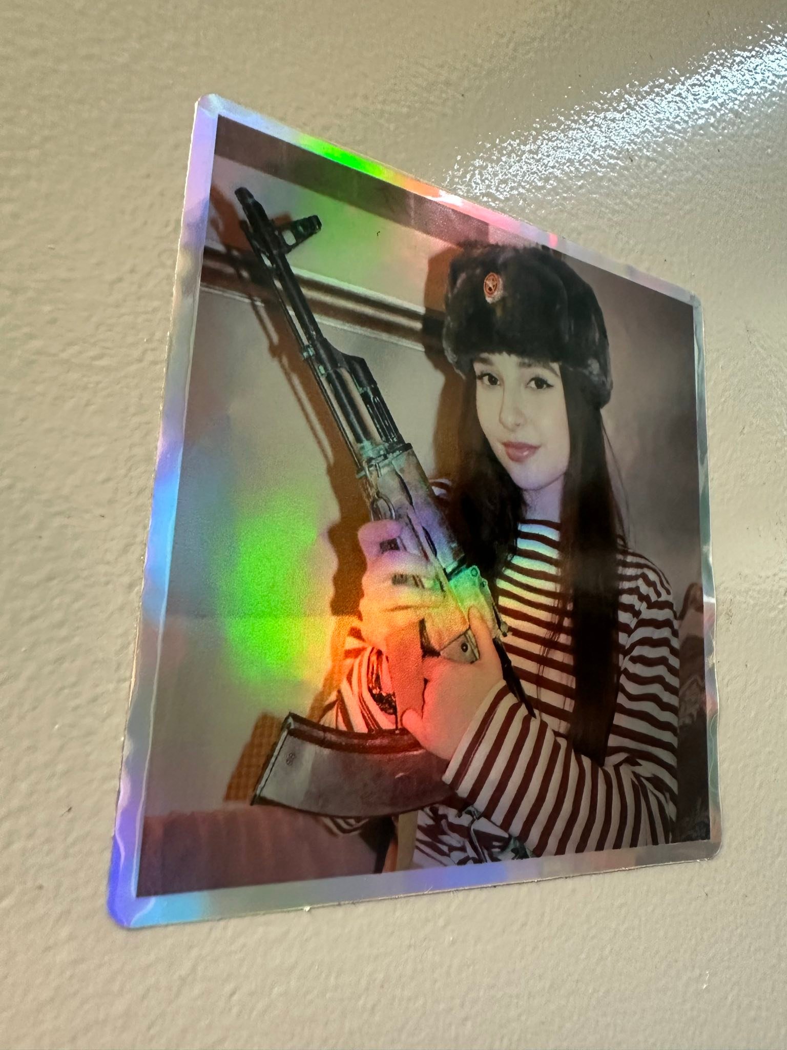 HOLOGRAPHIC USSR GF STICKER product image (3)