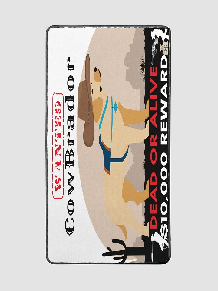WANTED Cowboy Dog Desk Mat product image (2)
