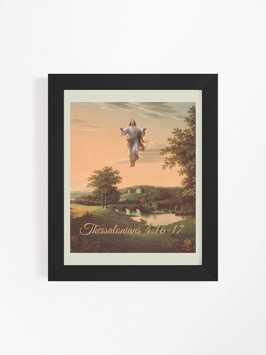 Jesus Christ Is Coming Christian Framed Matte Poster product image (4)
