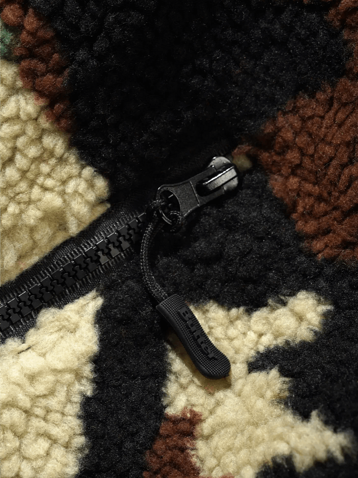 Forest Green Camo Sherpa Jacket product image (2)