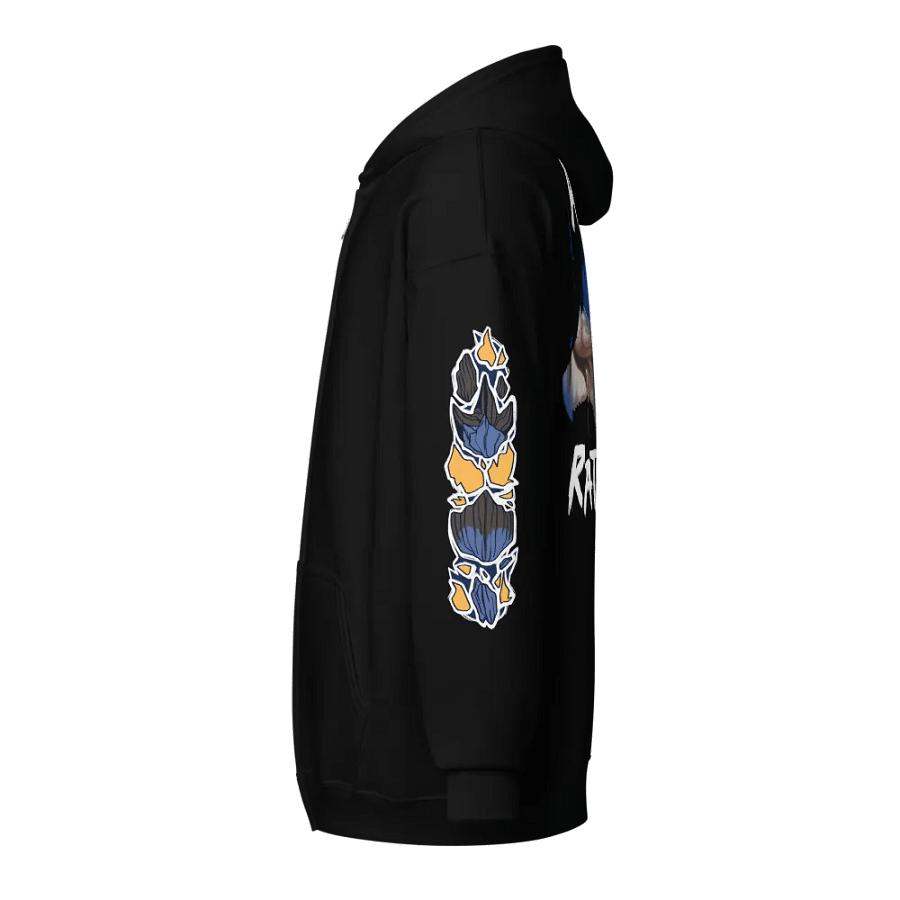 Azure Rathalos Silhouette Zip-Up Hoodie product image (2)