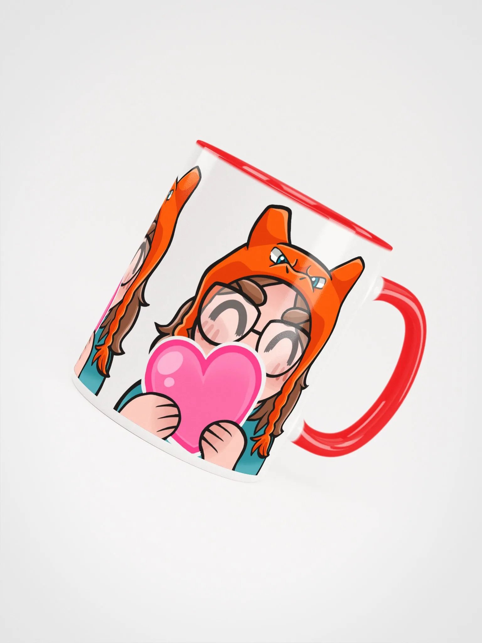 Brave Love White/Red Mug product image (7)