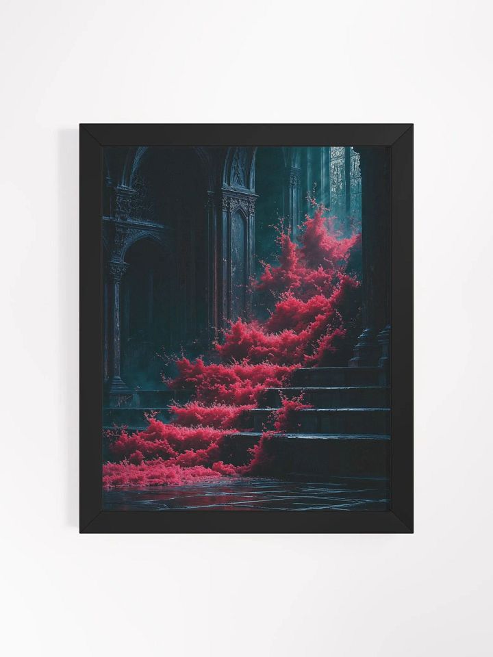 Crimson Cathedral Chaos Framed Print product image (5)