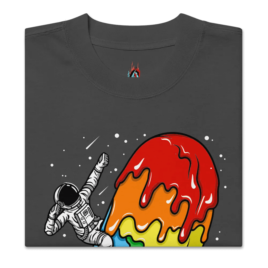 Ice Cream Astronaut - Rainbow - Oversized Tee product image (3)