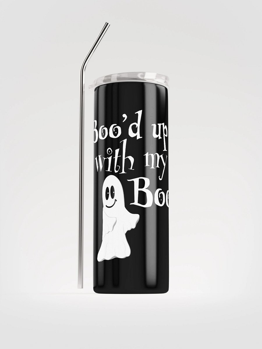 Boo'd Up With My Boo – Cute Ghost Halloween - Stainless Steel Tumbler product image (1)