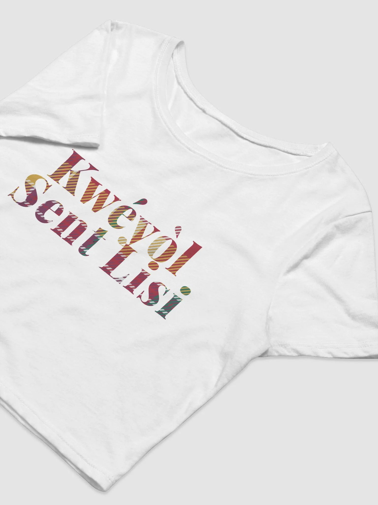 Kwéyòl Sent Lisi Crop Tee product image (6)